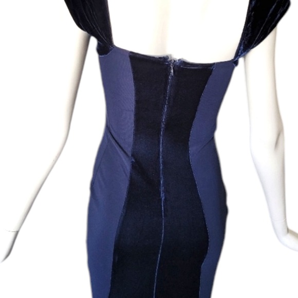 Lipsy London velvet Bodycon Dress, VGUC, Size 4 - Picture 3 of 10